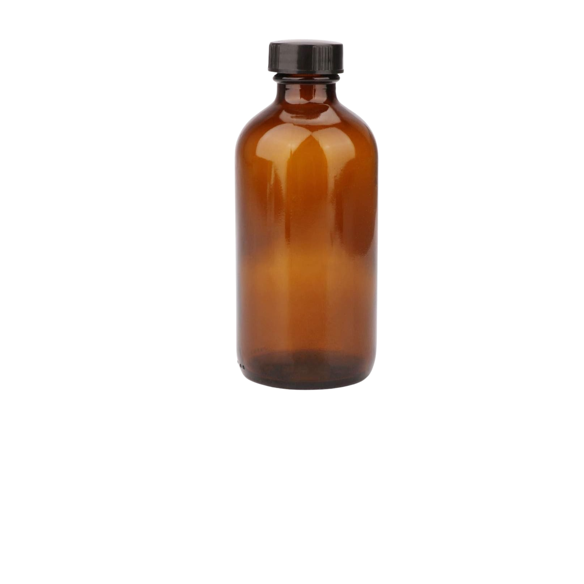 Amber Boston Glass Bottle