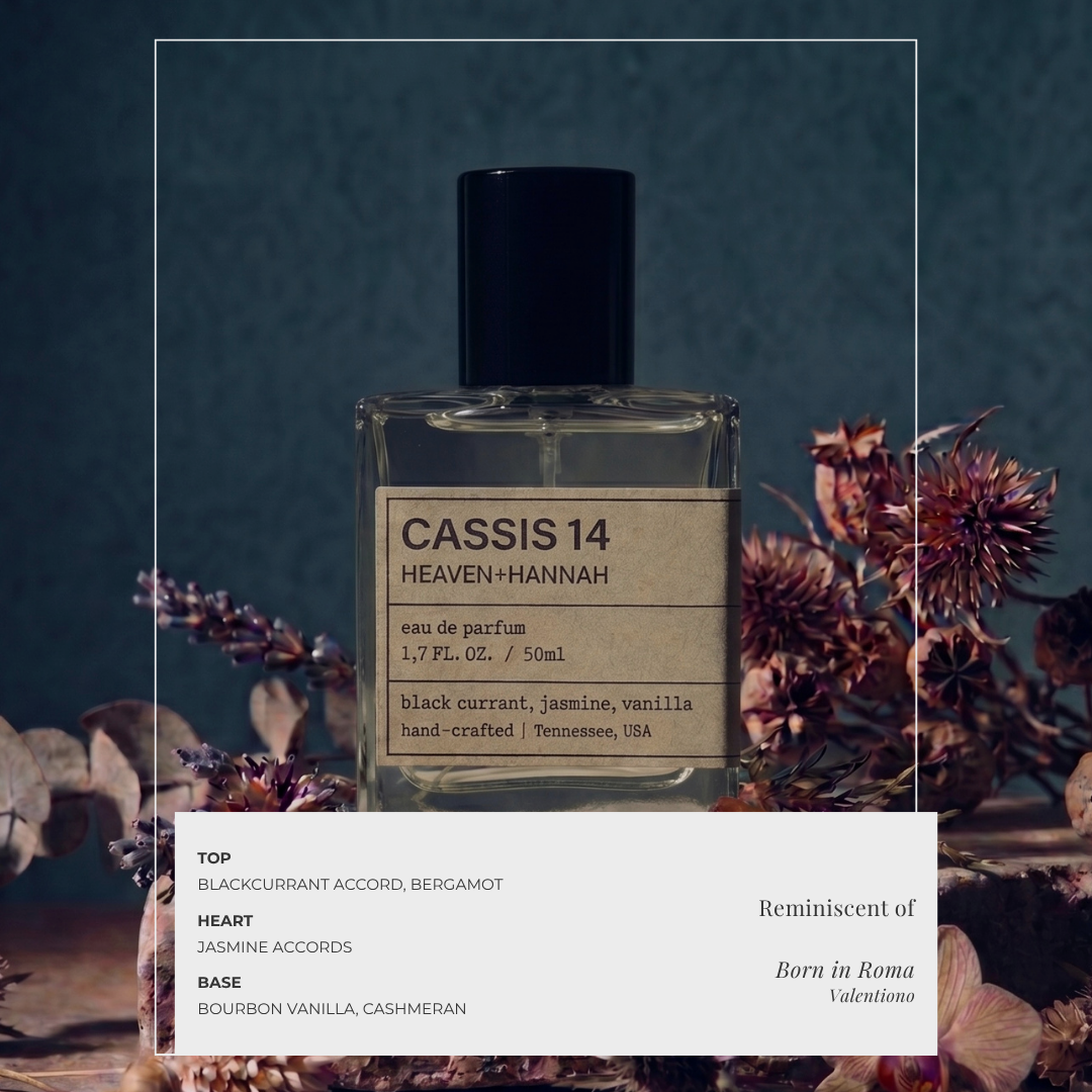Cassis 14 Eau de Parfum - Black Currant, Jasmine & Vanilla | Heaven+Hannah