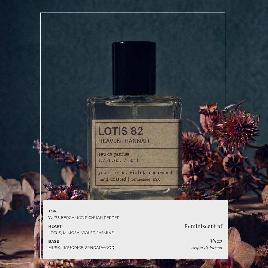 Lotis 82 Eau de Parfum - Yuzu, Lotus & Cedarwood | Heaven+Hannah