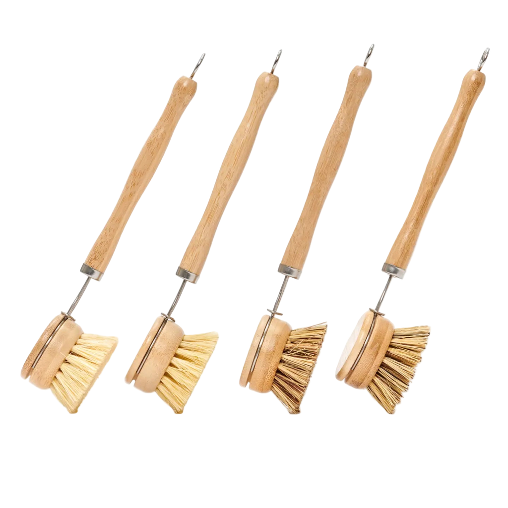 Long Handle Wood & Metal Dish Brush (Plastic Free)