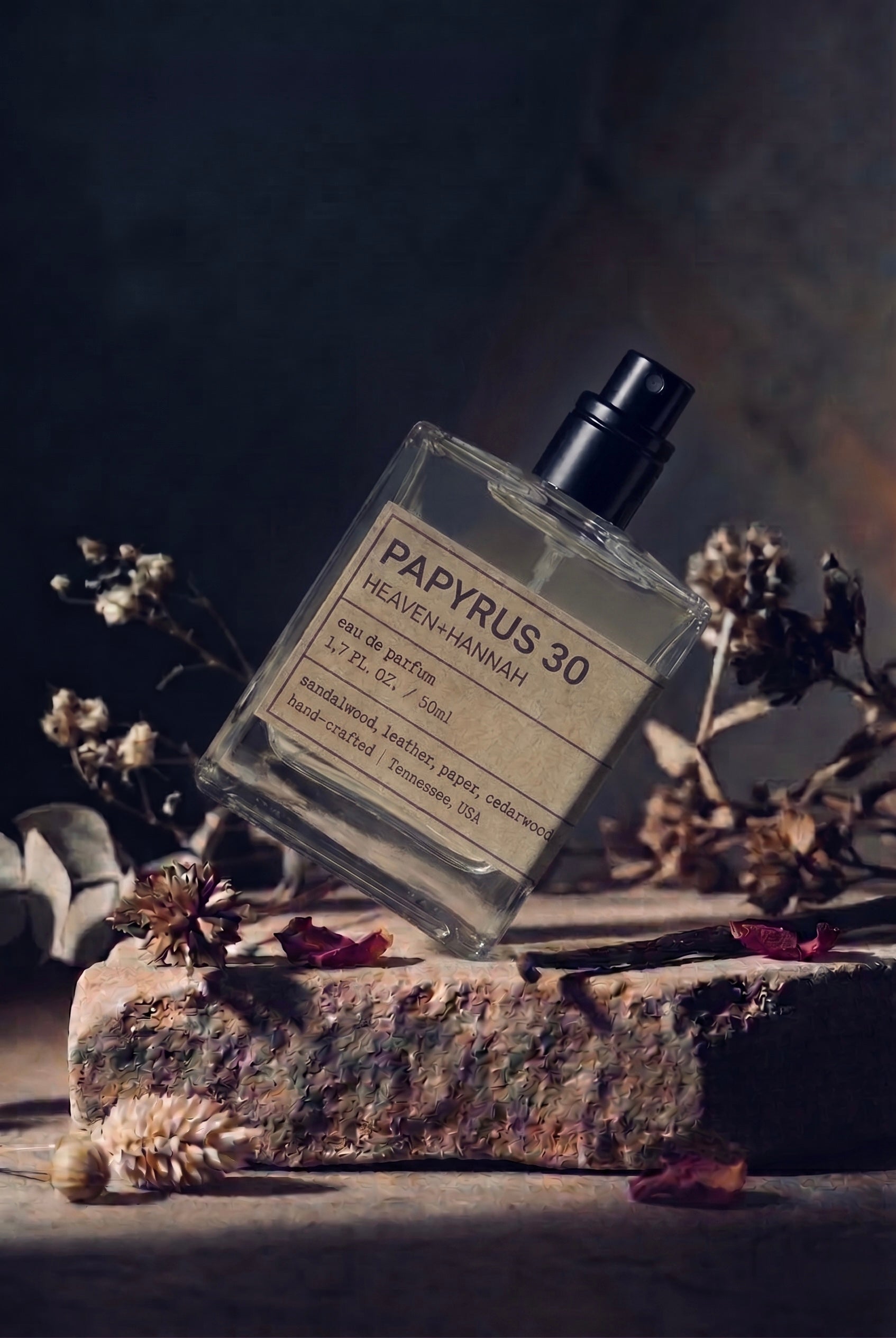 Papyrus 30 Eau de Parfum - Sandalwood, Leather & Cedarwood | Heaven+Hannah