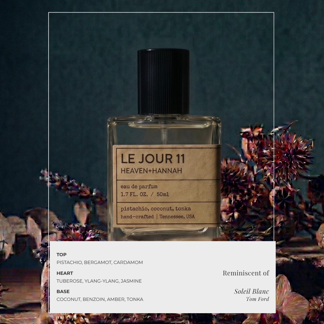 Le Jour 11 Eau de Parfum - Pistachio, Coconut & Tonka | Heaven+Hannah